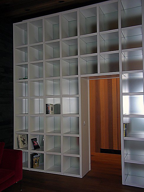 white bookcase for NWC