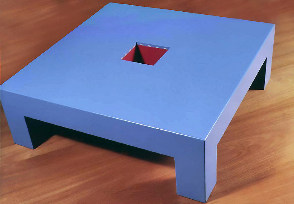 blue table