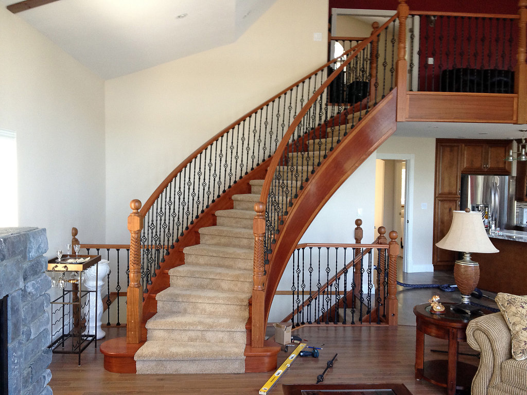 curved stair process