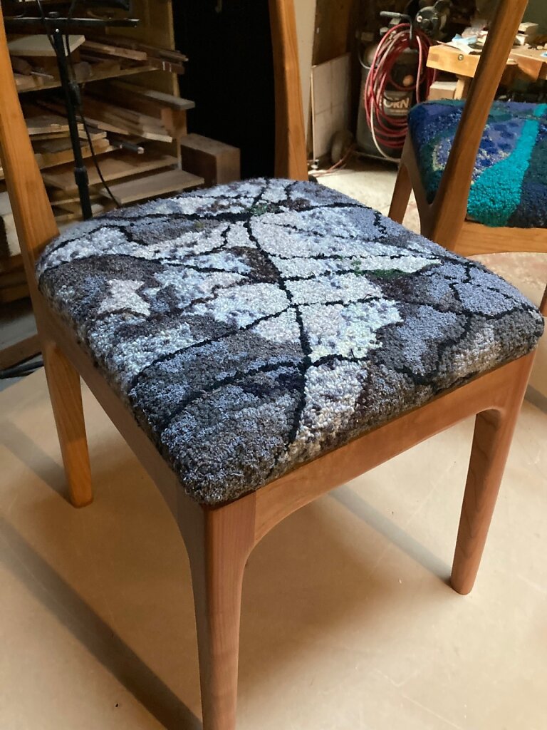 Blue Chair And Rock Chair