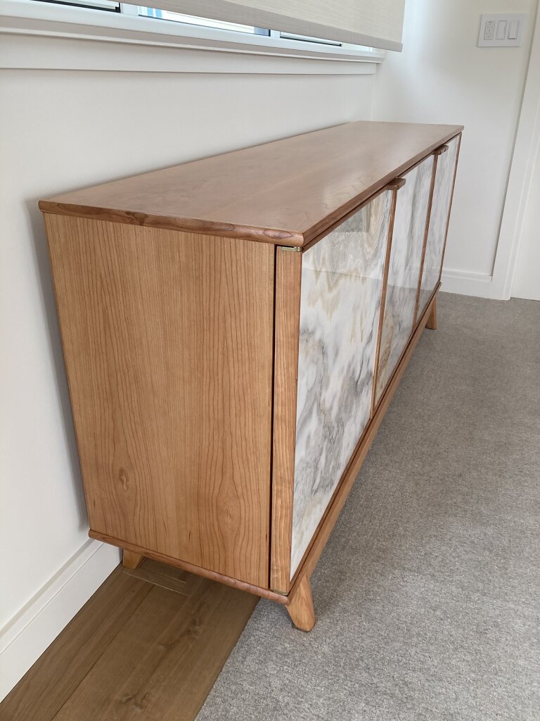 Cherry Buffet With Tile Doors
