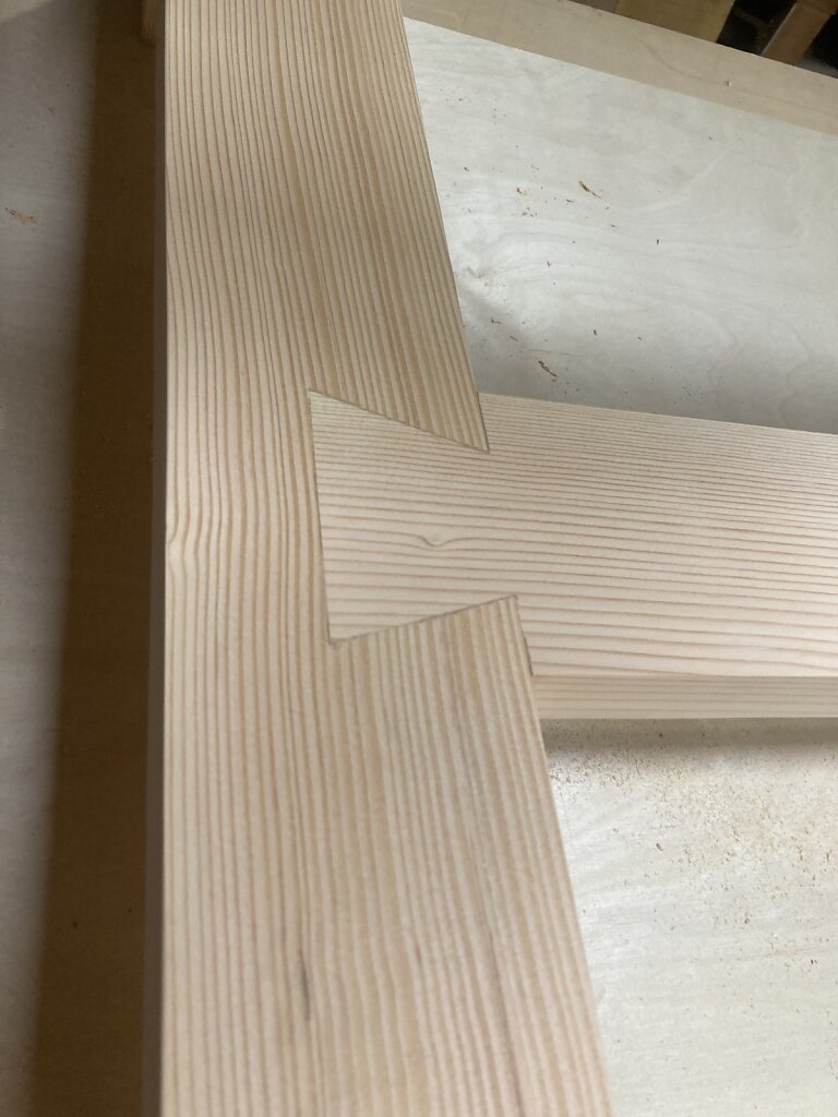 Fir Table with Dovetails