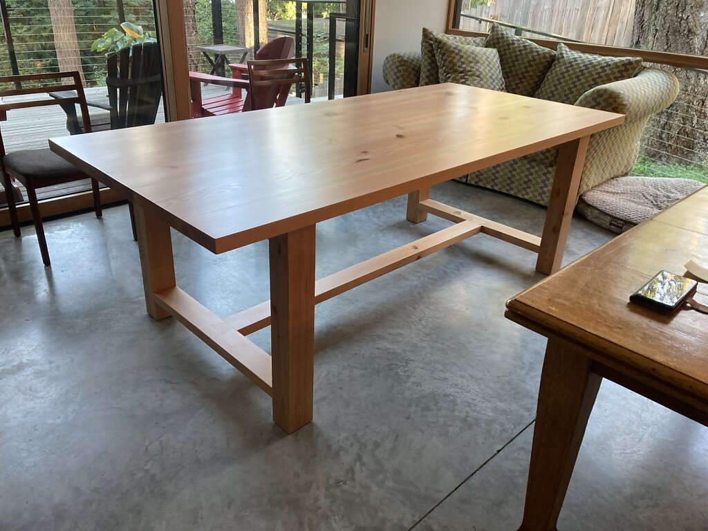 Fir Table with Dovetails