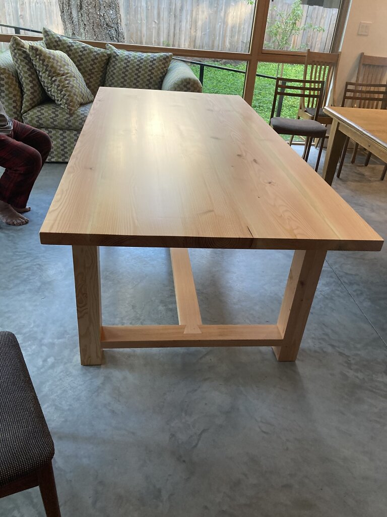 Fir Table with Dovetails